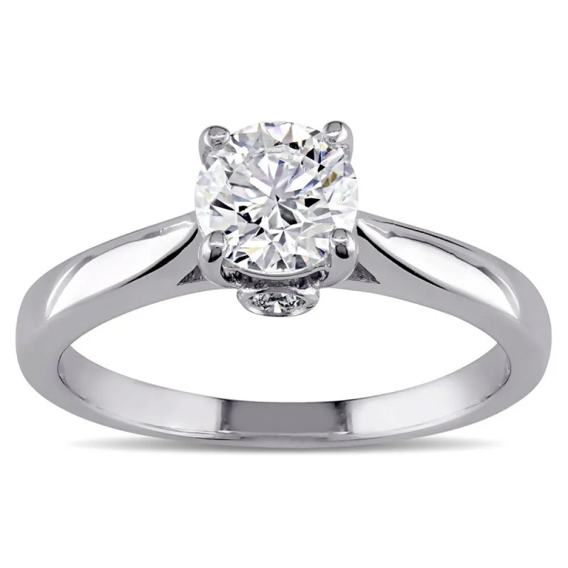 Miadora Signature Collection 18k White Gold 3/4ct TDW Certified Diamond Solitaire Engagement Ring sold by Zulily