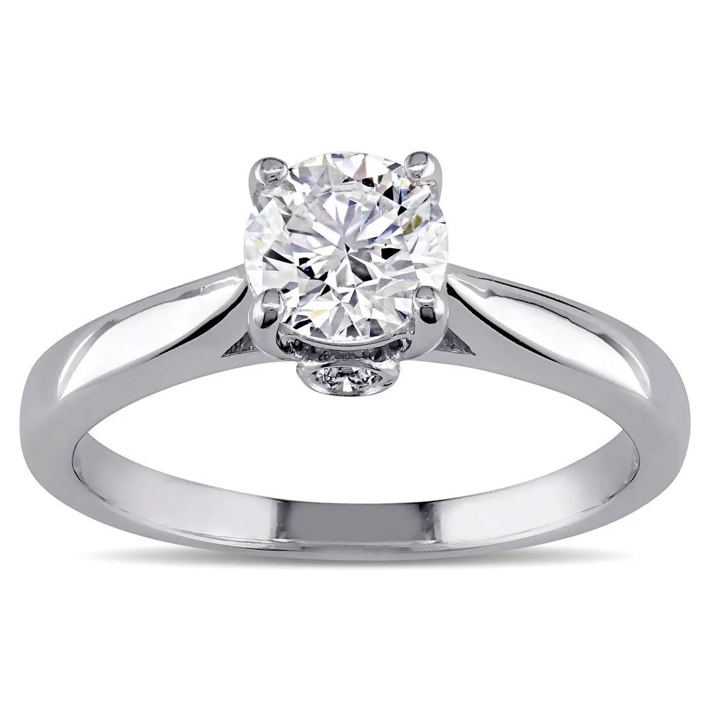 Miadora Signature Collection 18k White Gold 3/4ct TDW Certified Diamond Solitaire Engagement Ring sold by Zulily