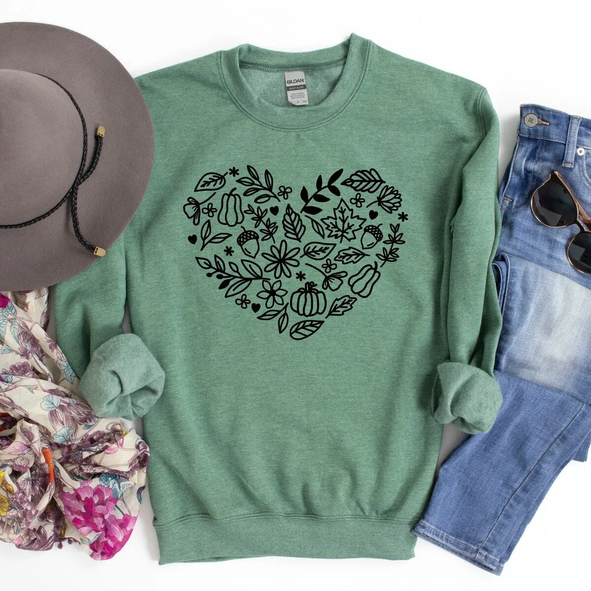 Fall Heart Graphic Sweatshirt sold by Zulily