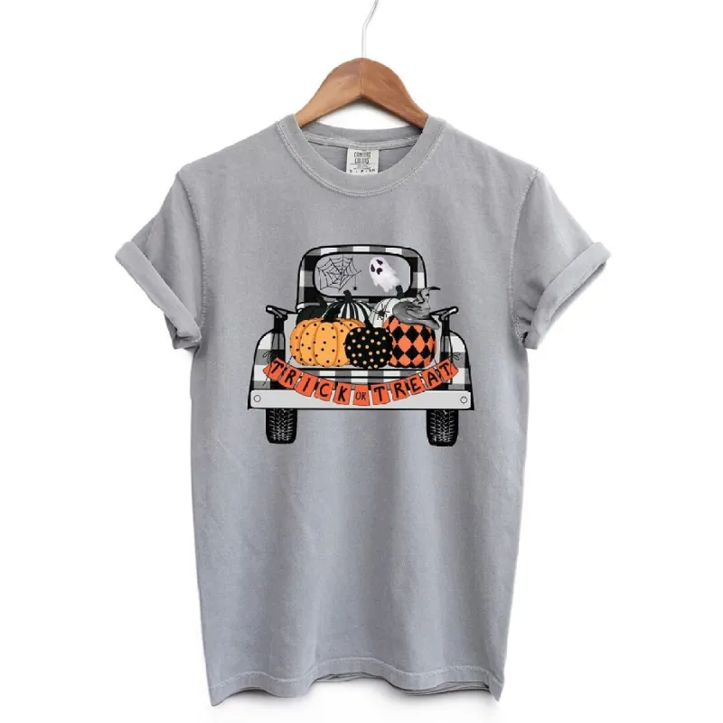 Trick Or Treat Truck Garment Dyed Tee sold by Zulily