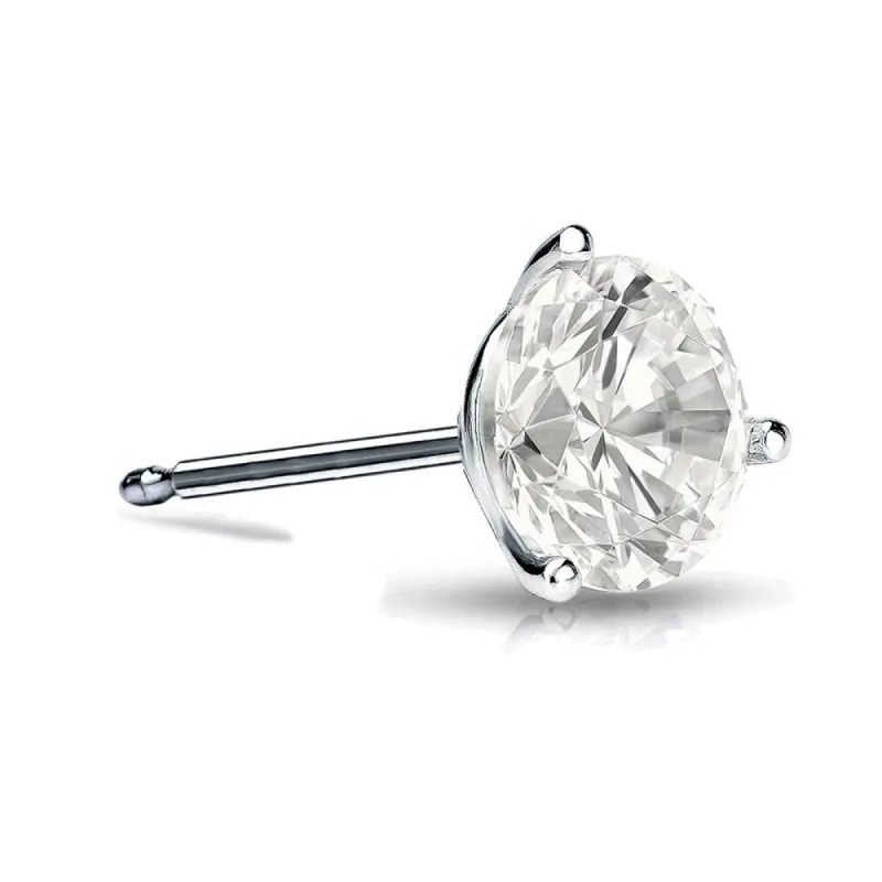 Auriya 14k Gold 3/4ct TDW Round SINGLE STUD (1) Diamond Earring sold by Zulily