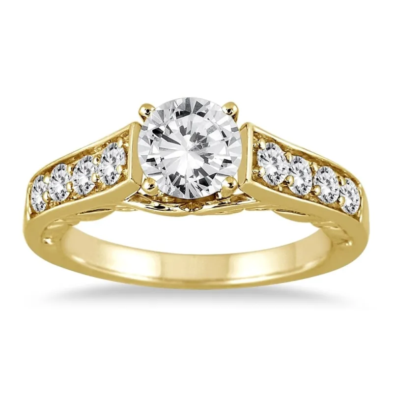 AGS Certified 1 1/2 Carat TW Diamond Ring in 14K Yellow Gold (J-K Clarity, I2-I3 Clarity) sold by Zulily