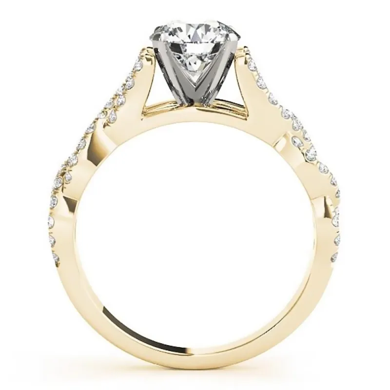 Auriya Modern Round 1ct Sapphire and 2/5ct TDW Diamond Halo Engagement Ring Set 14k Gold sold by Zulily
