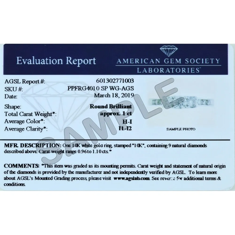 AGS Certified 2 Carat TW Diamond Three Stone Ring in 14K Two Tone Gold sold by Zulily product image thumbnail 5