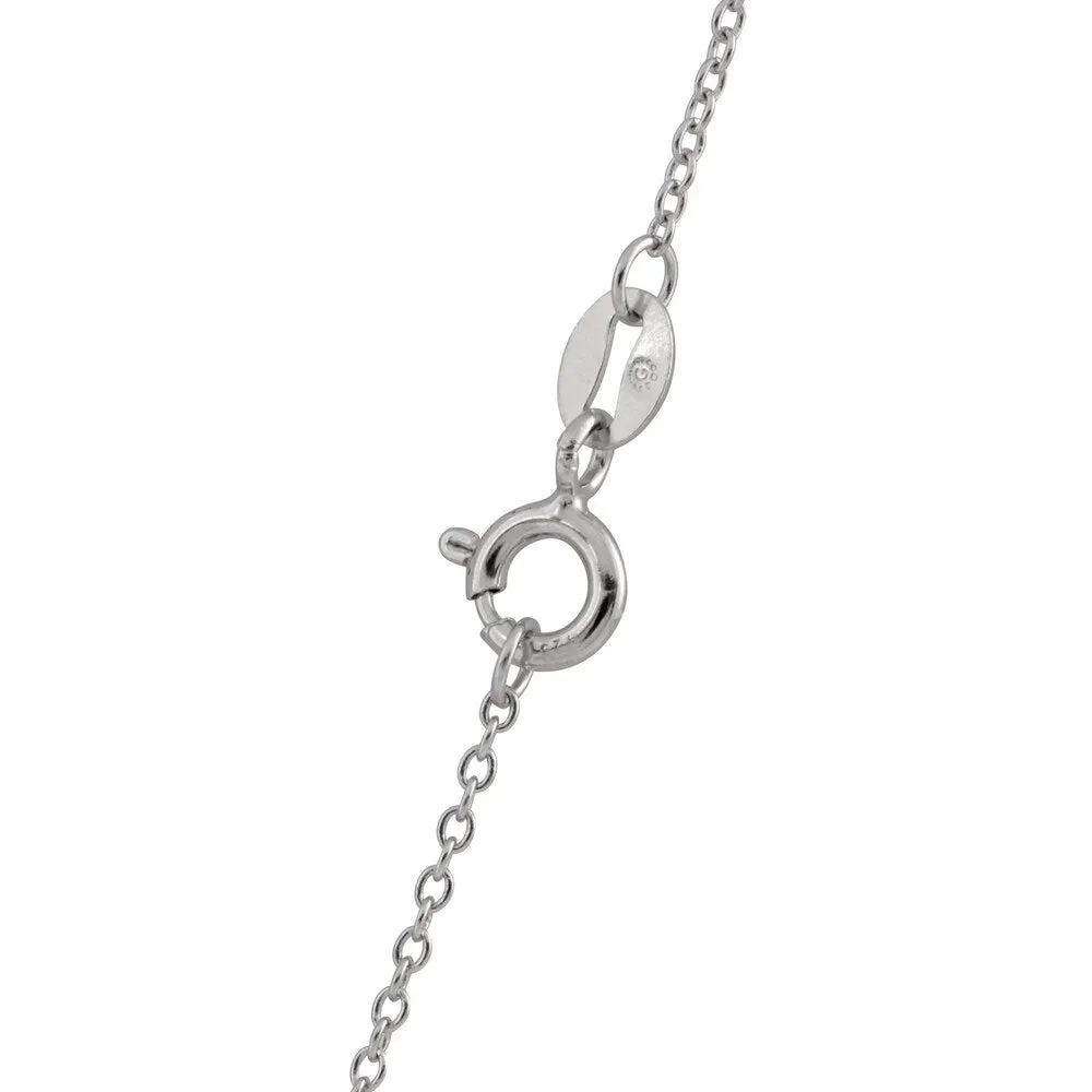 Sterling Silver Pearl Heart Shaped Pendant Chain sold by Zulily product image thumbnail 3