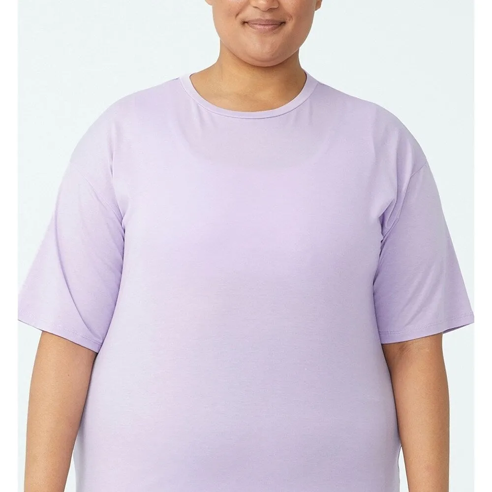 COTTON ON Women's Active Boyfriend T-Shirt Purple Size 18W sold by Zulily product image thumbnail 2