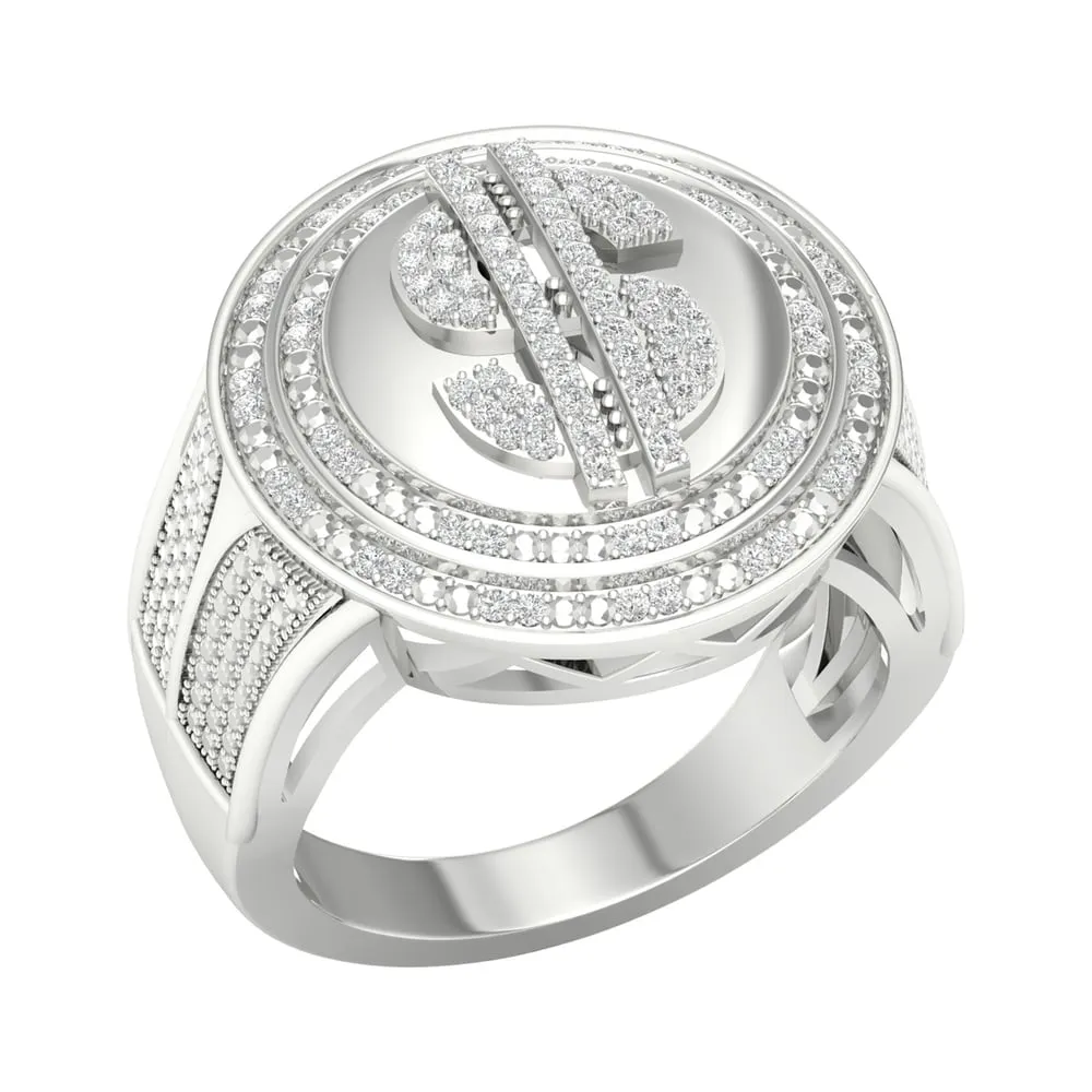 IGI Certified 1/3ct TDW Diamond Men's Ring in 10k Gold by De Couer sold by Zulily product image thumbnail 2