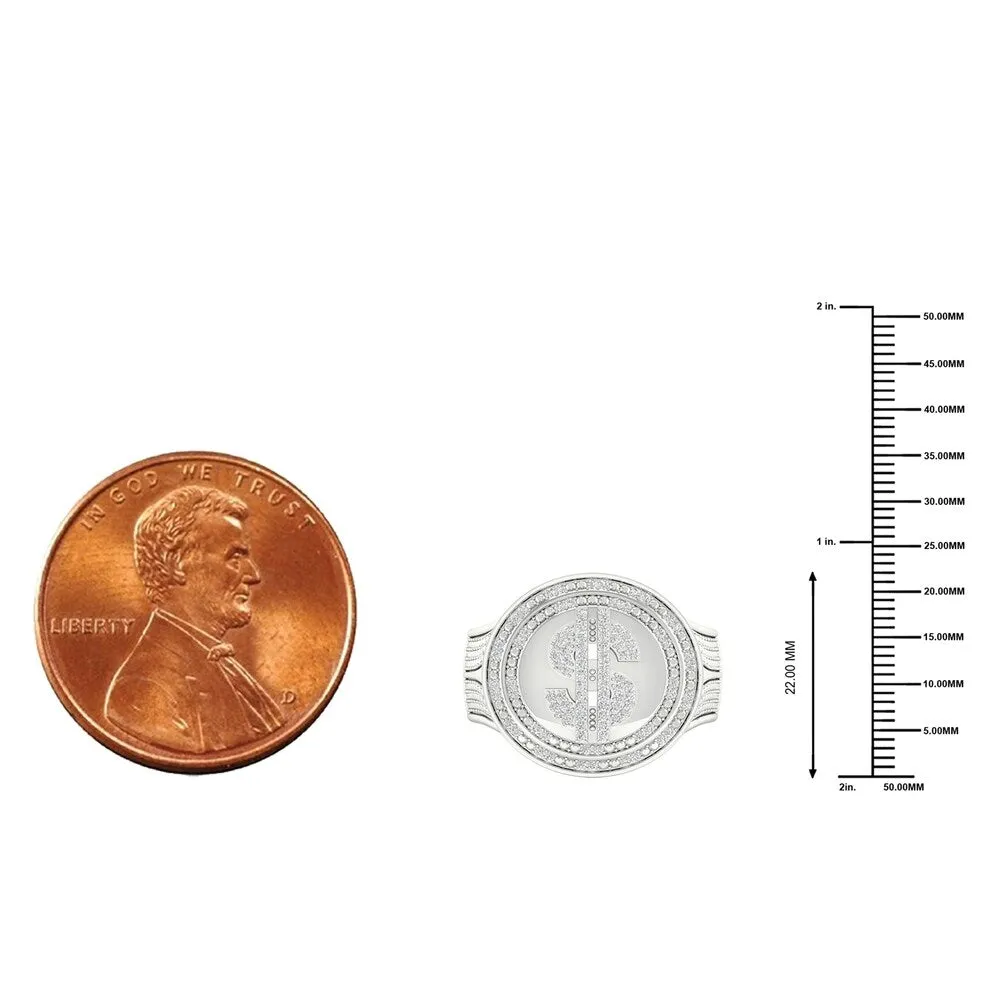 IGI Certified 1/3ct TDW Diamond Men's Ring in 10k Gold by De Couer sold by Zulily product image thumbnail 4