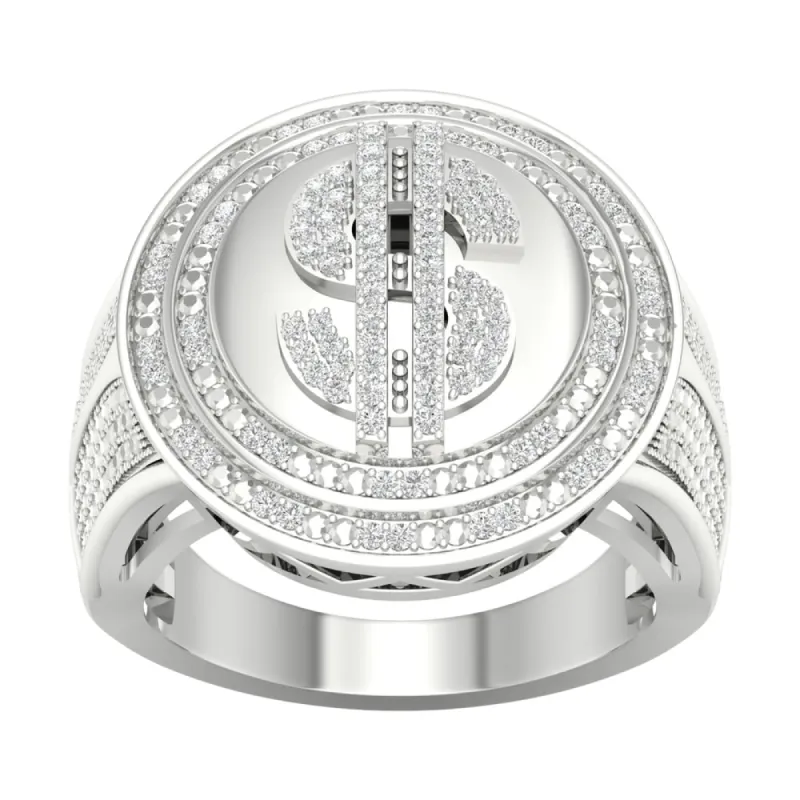 IGI Certified 1/3ct TDW Diamond Men's Ring in 10k Gold by De Couer made by Zulily