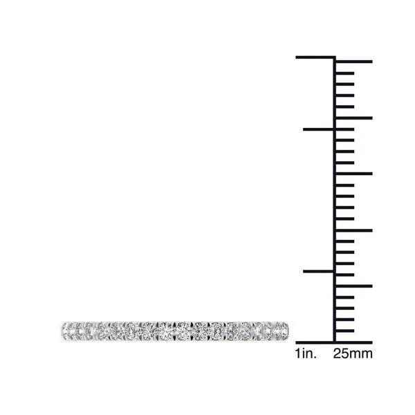 De Couer 10k White Gold 1/3ct TDW Diamond Comely Women's Wedding Band sold by Zulily product image thumbnail 4