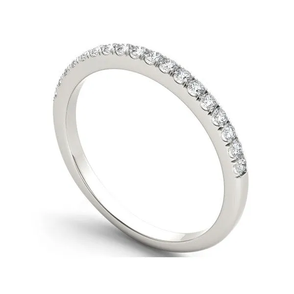 De Couer 10k White Gold 1/3ct TDW Diamond Comely Women's Wedding Band sold by Zulily product image thumbnail 2