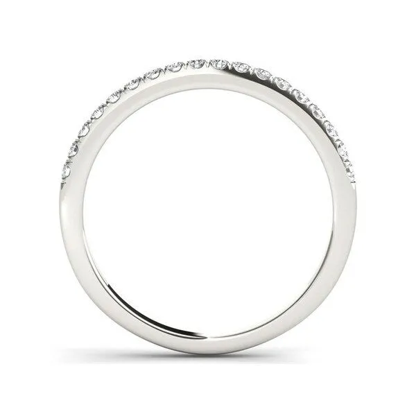De Couer 10k White Gold 1/3ct TDW Diamond Comely Women's Wedding Band sold by Zulily product image thumbnail 3