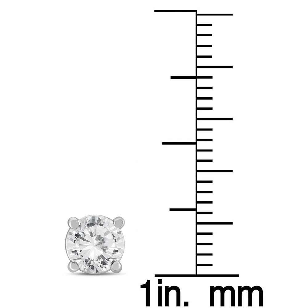 1 1/2 Carat TW Diamond Solitaire Stud Earrings in 14K White Gold (K-L Color, I2-I3 Clarity) sold by Zulily product image thumbnail 2