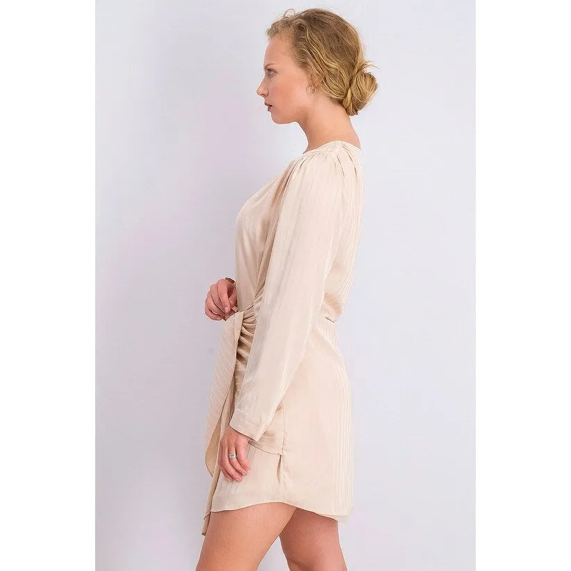 Leyden Women's Long-Sleeve Wrap Dress Brown Size Small sold by Zulily product image thumbnail 2