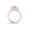 De Couer 14k Rose Gold 1 1/2ct TDW Diamond Double Halo Engagement Ring - Pink sold by Zulily