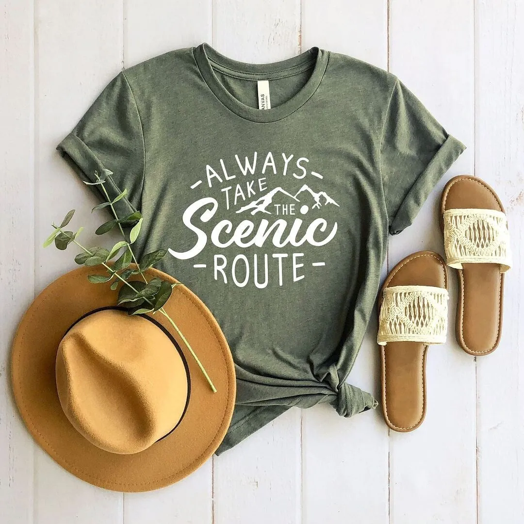 Take The Scenic Route Short Sleeve Tee sold by Zulily