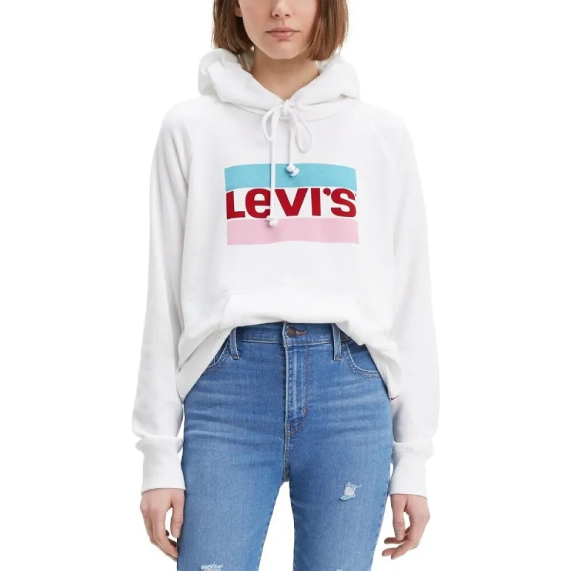 Levi's Women's Graphic Sport Hoodie White Size Large sold by Zulily