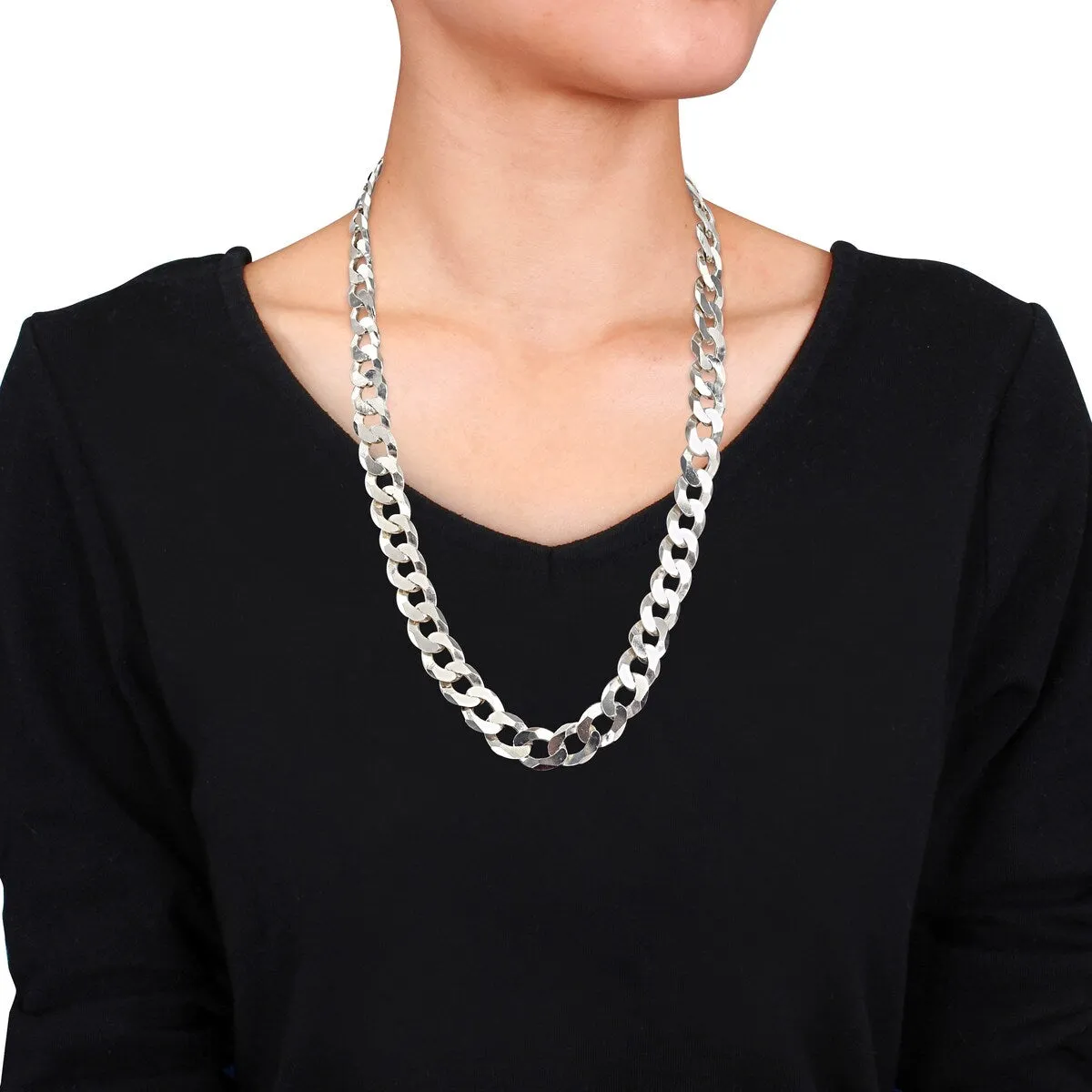 Miadora Sterling Silver Curb Link Necklace sold by Zulily product image thumbnail 5