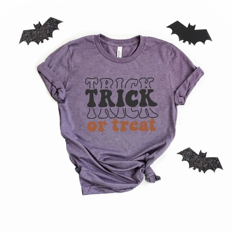 Trick or Treat Stacked Short Sleeve Tee sold by Zulily