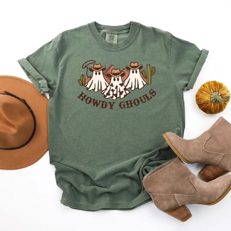 Howdy Ghouls Trio Garment Dyed Tee sold by Zulily