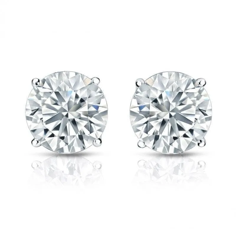 18kt Gold Round 1 1/2ct TDW Certified Diamond Stud Earrings by Auriya sold by Zulily product image thumbnail 5