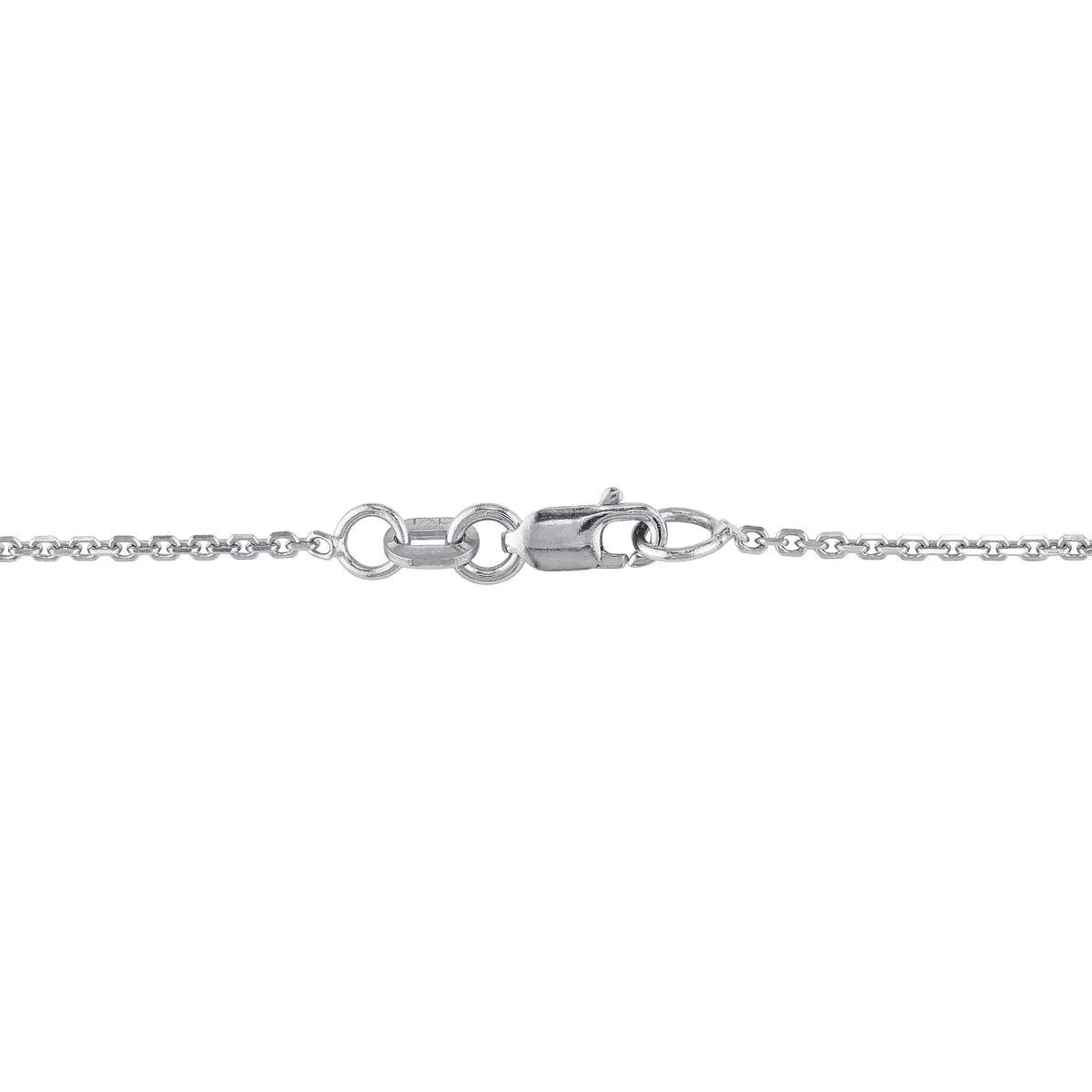 Miadora 14k White Gold Oval-Cut Ruby & 1/10ct TDW Diamond Stationed Halo Necklace sold by Zulily product image thumbnail 4