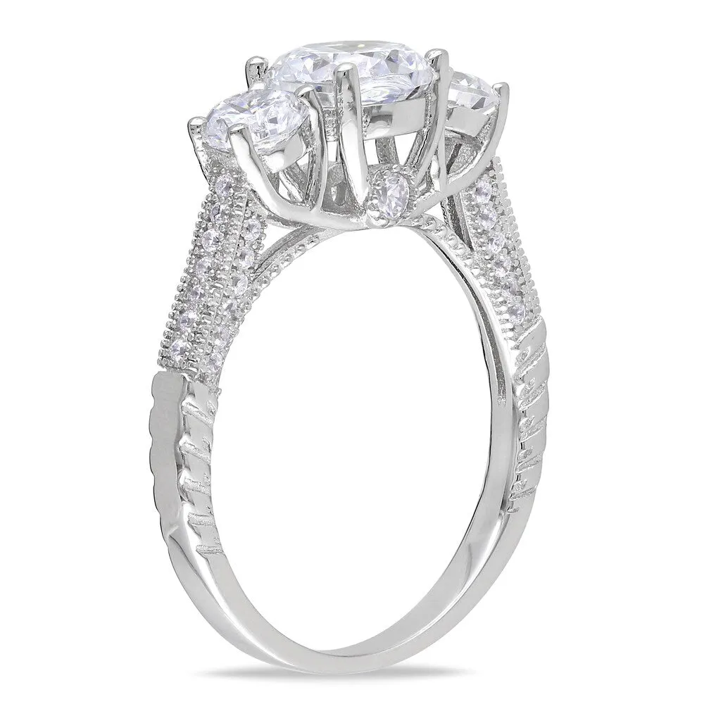 Miadora Sterling Silver Round-cut Cubic Zirconia Engagement Ring sold by Zulily product image thumbnail 2