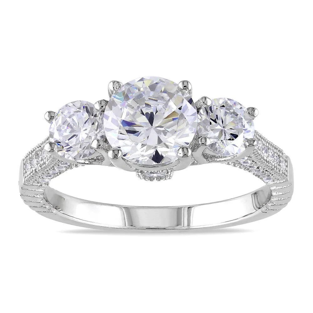 Miadora Sterling Silver Round-cut Cubic Zirconia Engagement Ring sold by Zulily