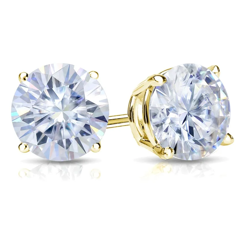 Auriya 14k Gold 7ctw Round Moissanite Stud Earrings sold by Zulily