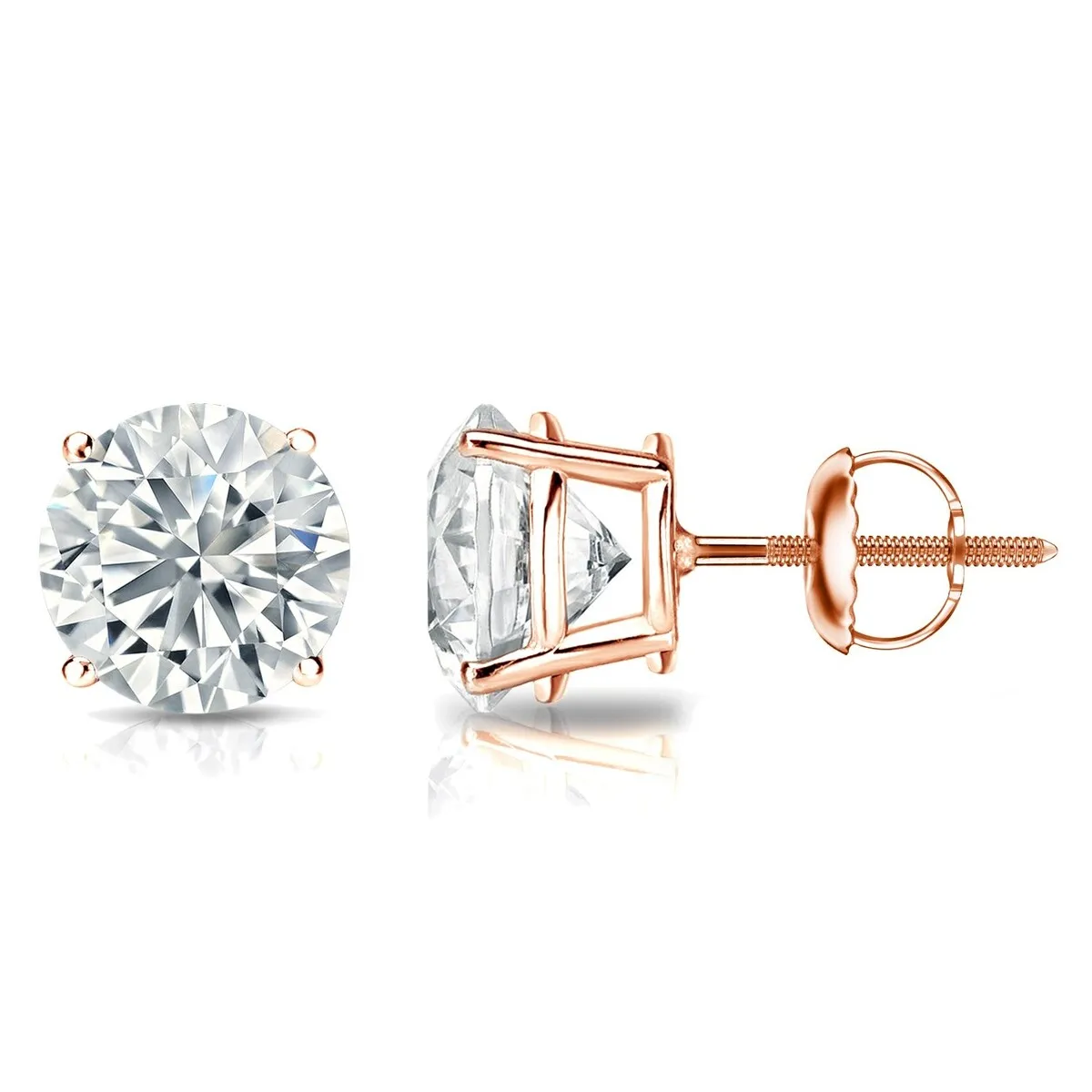 Auriya 1 1/2ctw Round Diamond Stud Earrings 14K Gold GIA Certified sold by Zulily product image thumbnail 3