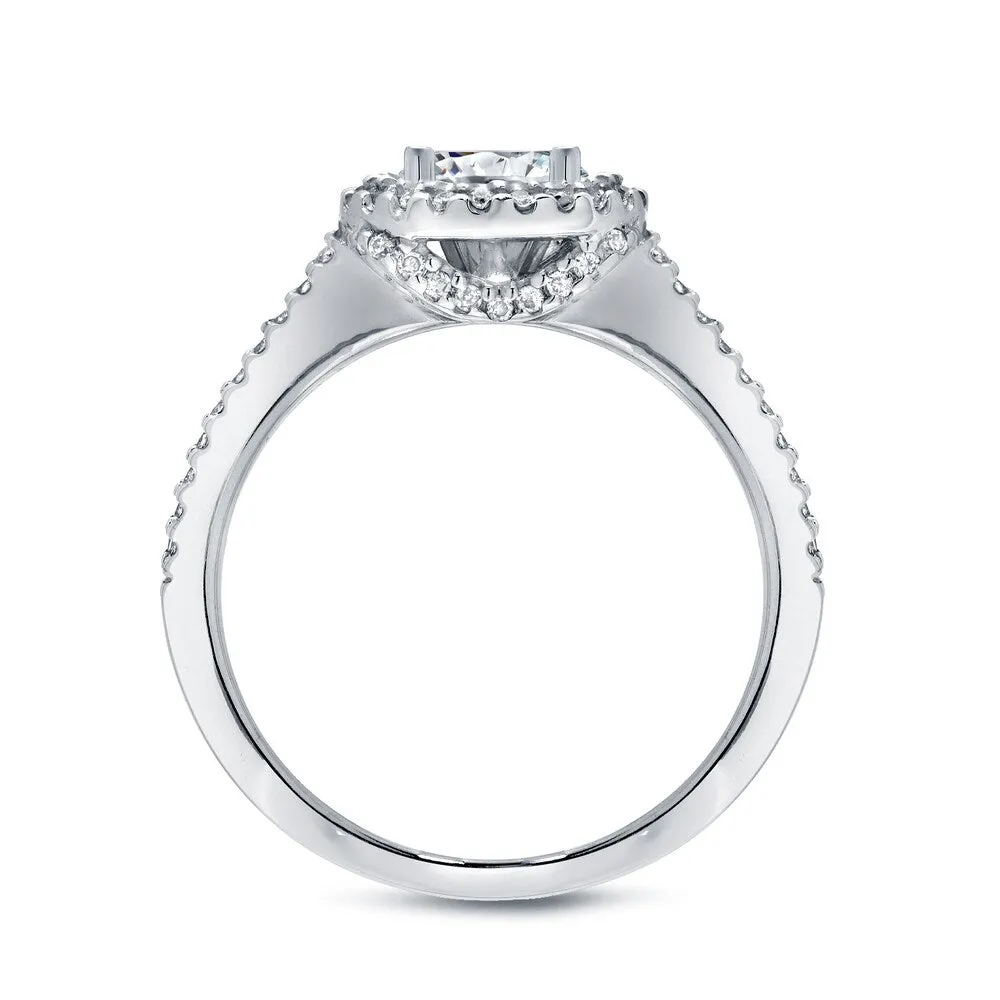 Auriya 14k Gold 2ctw Modern Round Halo Diamond Engagement Ring Set sold by Zulily product image thumbnail 2