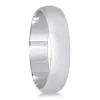 Marquee Jewels 14k White Gold 4mm Domed Wedding Band sold by Zulily