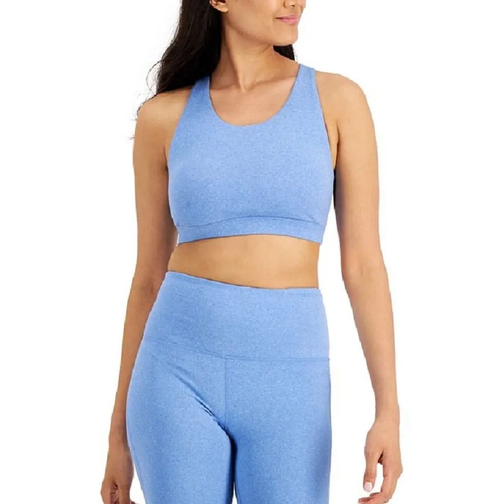 ID Ideology Women's Sweat Set Low Impact Sports Bra Blue Size Medium - M sold by Zulily product image thumbnail 2