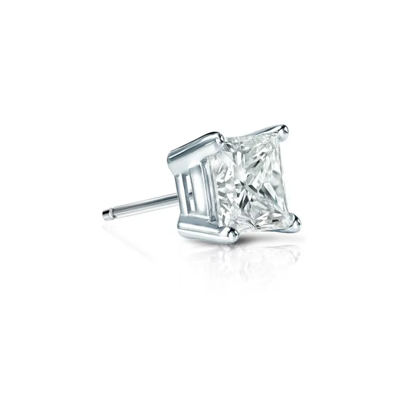 Auriya 14k Gold 1/3ct TDW Princess-Cut SINGLE STUD (1) Diamond Earring sold by Zulily