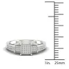 De Couer IGI Certified 1/8ct TDW Diamond Cluster Three Stone Ring - White sold by Zulily