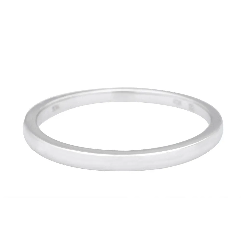 Miadora 10k White Gold High Polished Ladies Wedding Band sold by Zulily product image thumbnail 5