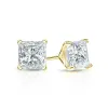 Auriya 14-karat Gold Lab Grown 0.75 carat TDW Princess Diamond Stud Earrings 4-Prong Martini Push-back sold by Zulily