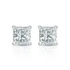 Auriya 14-karat Gold Lab Grown 0.75 carat TDW Princess Diamond Stud Earrings 4-Prong Martini Push-back sold by Zulily