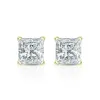 Auriya 14-karat Gold Lab Grown 0.75 carat TDW Princess Diamond Stud Earrings 4-Prong Martini Push-back sold by Zulily