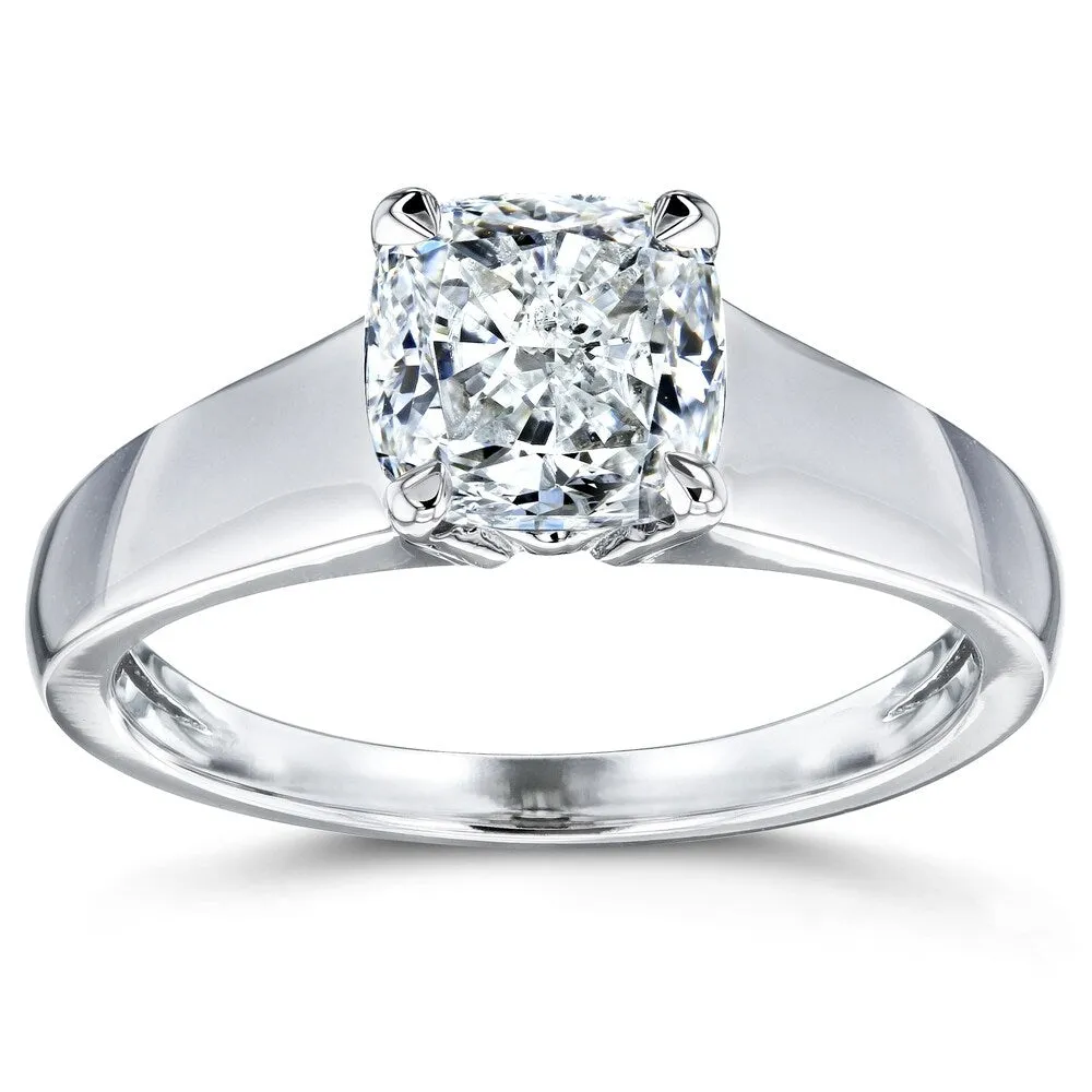 Annello by Kobelli 14k White Gold 1 Carat Solitaire Cushion Diamond Engagement Ring sold by Zulily