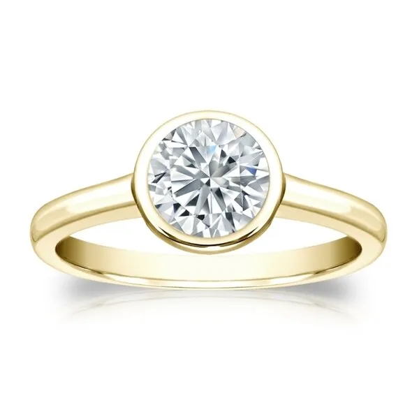 Auriya 14k Gold 1ctw Solitaire Diamond Engagement Ring Bezel-set GIA Certified sold by Zulily product image thumbnail 5