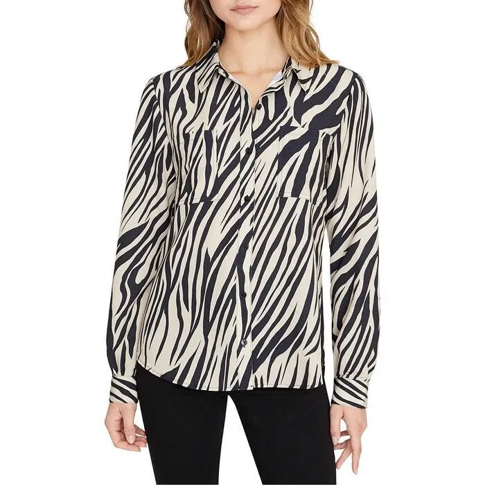 Sanctuary Women's Monday to Sunday Printed Shirt Black Size Small sold by Zulily