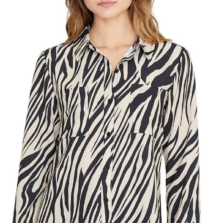 Sanctuary Women's Monday to Sunday Printed Shirt Black Size Small sold by Zulily product image thumbnail 2