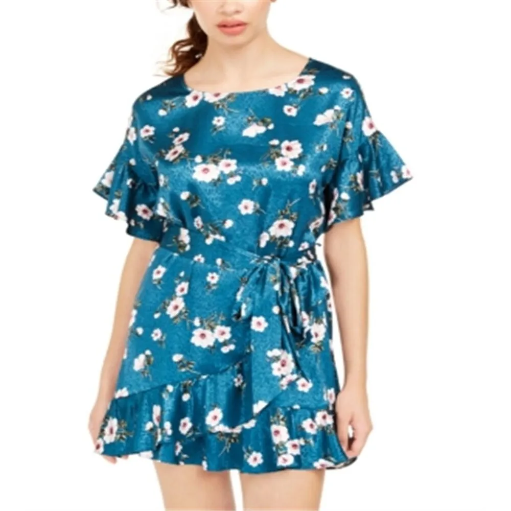 Speechless Women's Short Sleeve Micro Mini Dress Green- Size X-Large sold by Zulily product image thumbnail 4