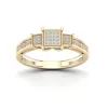 De Couer 1/8ct TDW Diamond Cluster Three Stone Ring - Yellow sold by Zulily