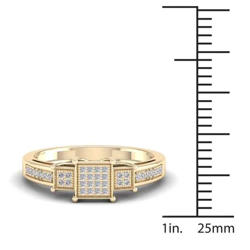 Sterling Silver with Genuine Blue Diamond and White Topaz Spiral Ring sold by Zulily