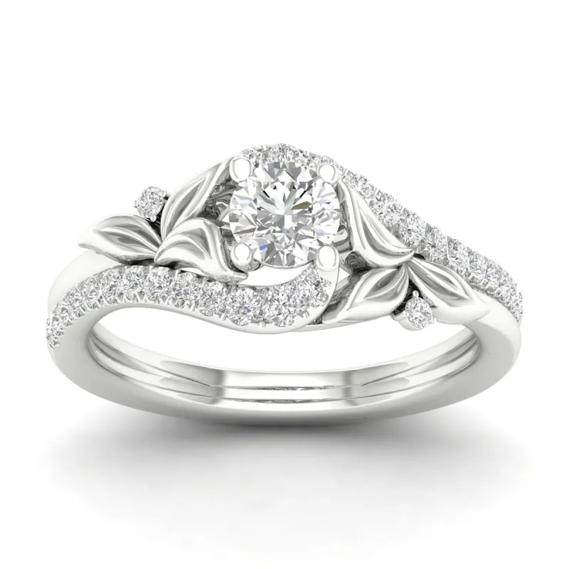 De Couer 14k Gold 5/8ct TDW Diamond Bypass Promise Ring sold by Zulily