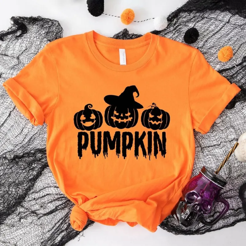 Pumpkin Trio Short Sleeve Tee sold by Zulily