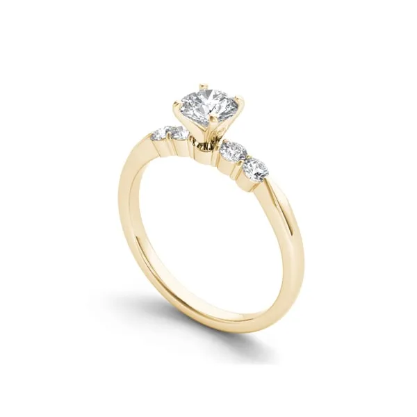De Couer 14k Yellow Gold 1/2ct TDW Princess-cut Diamond Classic Engagement Ring sold by Zulily product image thumbnail 2