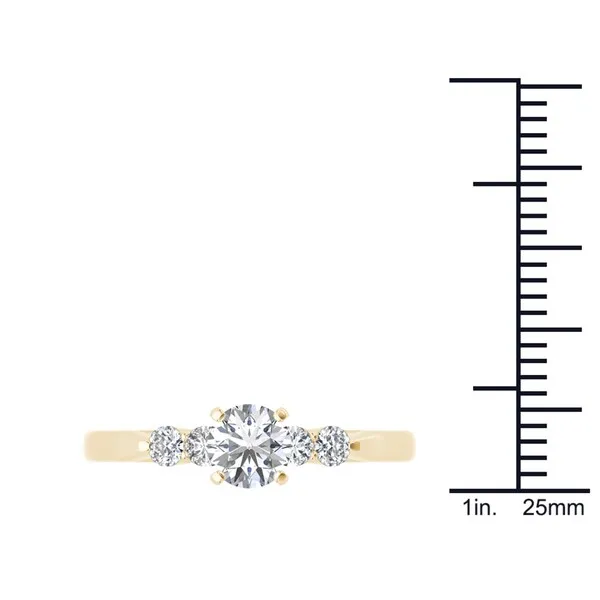 De Couer 14k Yellow Gold 1/2ct TDW Princess-cut Diamond Classic Engagement Ring sold by Zulily product image thumbnail 4